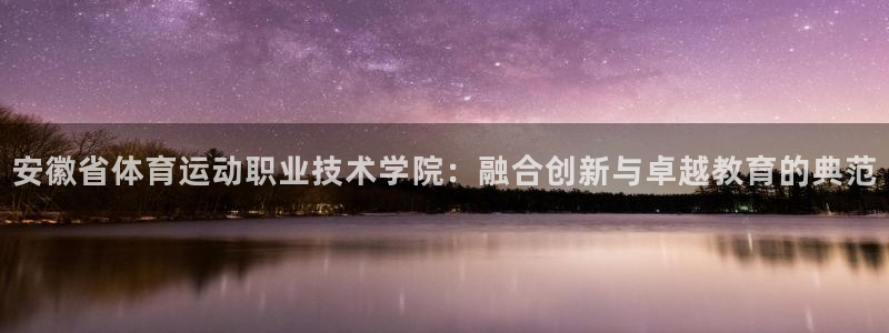 乐视体育下载：安徽省体育运动职业技术学院：融合创新与卓越教育的典范